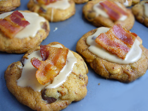 Bacon choc-chip cookies